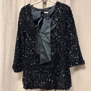 Elegant Black Sequin dress for NYE
